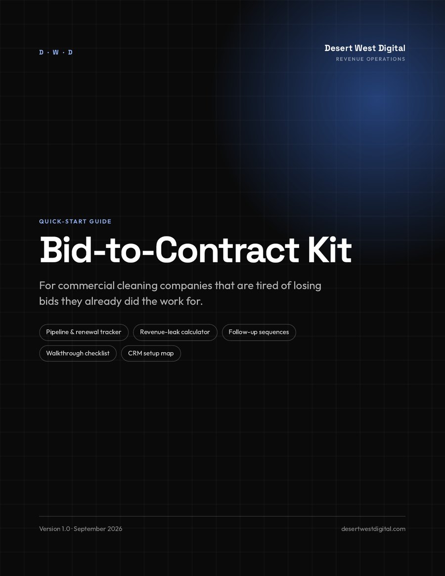 Bid-to-Contract Kit Quick-Start Guide cover